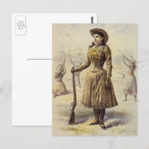 Buffalo Bill's Wild West Show met Annie Oakley Briefkaart