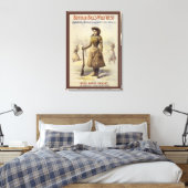 Buffalo Bill's Wild West Show met Annie Oakley Canvas Afdruk (Insitu (Slaapkamer))