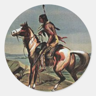 Buffalo Bills Wild West Show Ronde Sticker