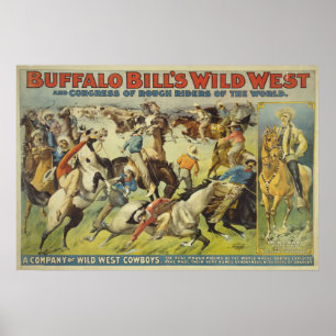 Buffalo Bill's Wilde West Cowboys Poster