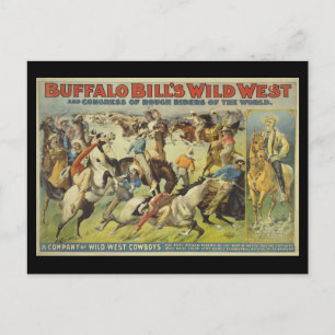 Buffalo Bill's Wilde West Cowboys Poster Briefkaart