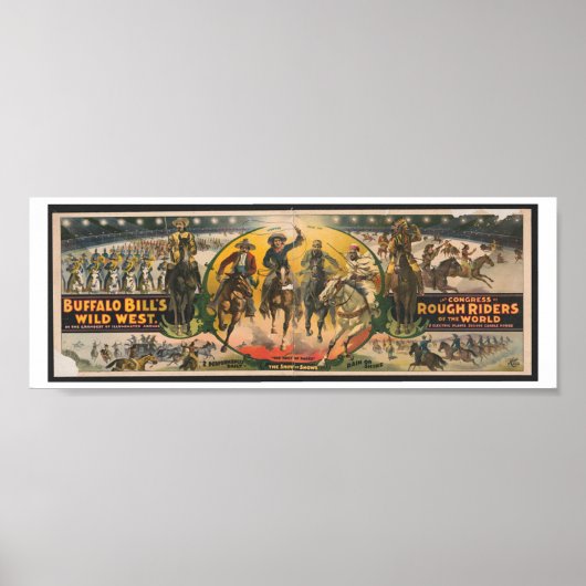 Buffalo Bill's Wilde West- en Rough Riders Poster (Voorkant)