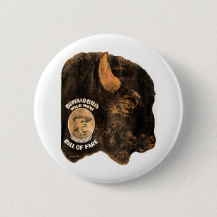 Buffalo Bill's Wilde West Show 1898 Ronde Button 5,7 Cm