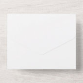 Buffalo Bison Cactus Book Request Girl Baby shower All In One Uitnodiging (Achterkant)