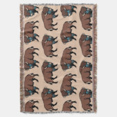 Buffalo Bison Pattern Deken (Voorkant Verticaal)