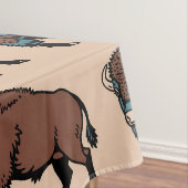 Buffalo Bison Pattern Tafelkleed (Voorbeeld)