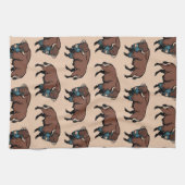 Buffalo Bison Pattern Theedoek (Horizontaal)