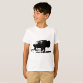 Buffalo Bison Pop Art uitvoeren T-shirt (Voorkant volledig)