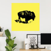 Buffalo Bison Poster (Thuiskantoor)