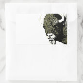 Buffalo - Bison Rechthoekige Sticker (Tas)