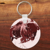 Buffalo - Bison Sleutelhanger (Voorkant)