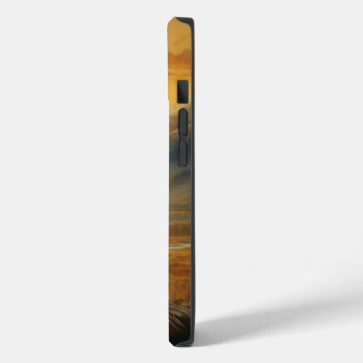 Buffalo Bison Sunset Silhouet Case-Mate iPhone Case (Achterkant / Links)