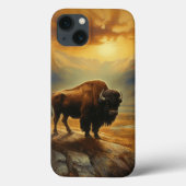 Buffalo Bison Sunset Silhouet Case-Mate iPhone Case (Achterkant)