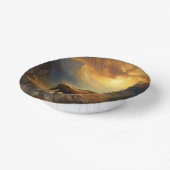 Buffalo Bison Sunset Silhouet Papieren Kommen (Gebogen)