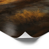 Buffalo Bison Sunset Silhouet Perfect Poster (Hoek)