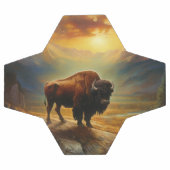 Buffalo Bison Sunset Silhouet Voetbal (Enkel)