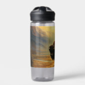 Buffalo Bison Sunset Silhouet Waterfles (Voorkant)