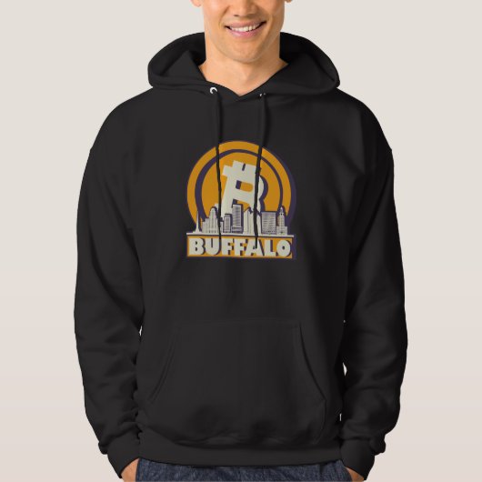 Buffalo Bitcoin Maximalist  Bitcoin Buffalo Skylin Hoodie (Voorkant)