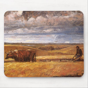 Buffalo Bones Omgeploegd door Harvey Thomas Dunn Muismat