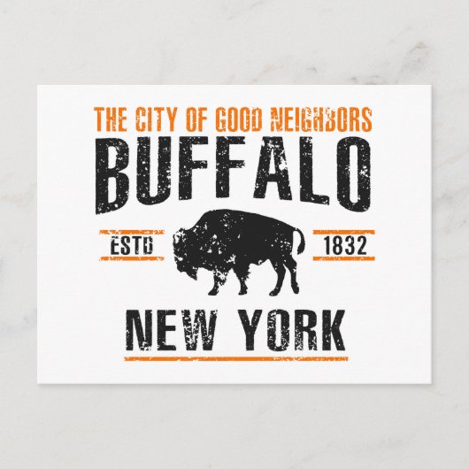 Buffalo Briefkaart (Voorkant)