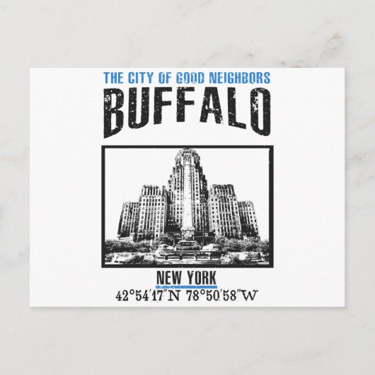 Buffalo Briefkaart (Voorkant)