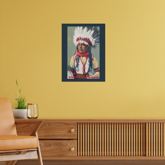 Buffalo Calf Native American Poster (Woonkamer 2)