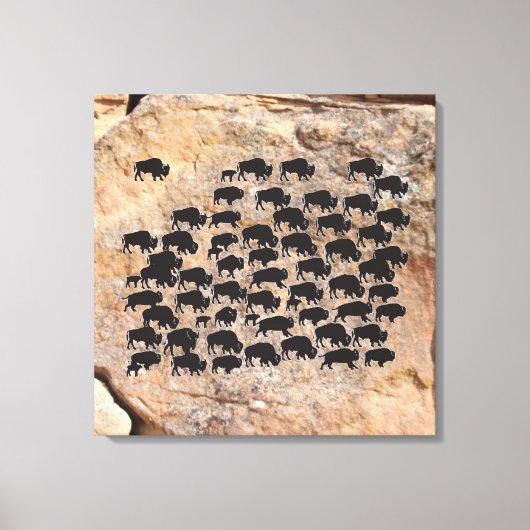 Buffalo Canvas Afdruk (Voorkant)
