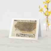 Buffalo, carte panoramique de NY - 1902 (Fleur jaune)