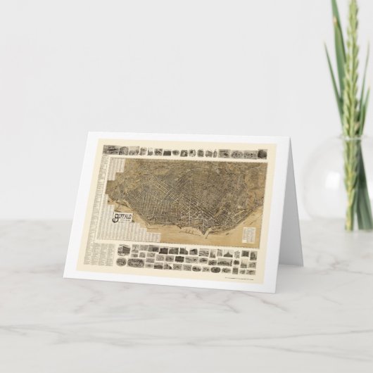 Buffalo, carte panoramique de NY - 1902 (Devant)