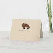 buffalo cartoon wenskaart kaart (Achterkant)