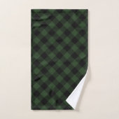 Buffalo Celtic Green and Black Squares Pset Bad Handdoek (Handdoek)