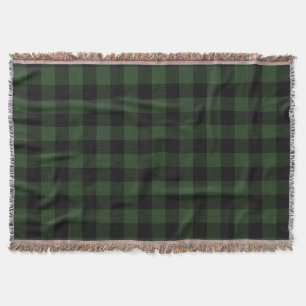 Buffalo Celtic Green and Black Squares Pset Deken