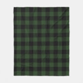 Buffalo Celtic Green and Black Squares Pset Fleece Deken (Voorkant)