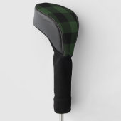 Buffalo Celtic Green and Black Squares Pset Golfheadcover (Schuin)