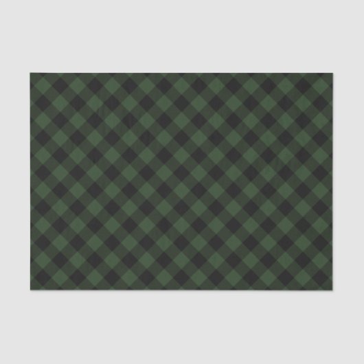 Buffalo Celtic Green and Black Squares Pset Tissuepapier (Voorkant)