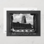 Buffalo "Central Terminal" test. 1929 Briefkaart (Voorkant / Achterkant)