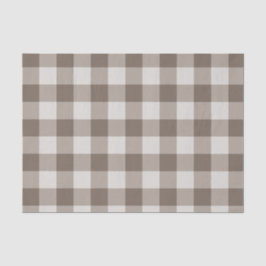Buffalo Check Beige Cream Ivory Gingham Tissuepapier