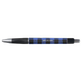 Buffalo Check Blue & Black Lumberjack Plaid Decor Pen (Voorkant)