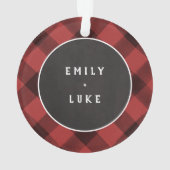 Buffalo Check Couples Premier Noël (dos)