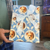 Buffalo Check Dot Kerstmis Foto Inpakpapier Vel