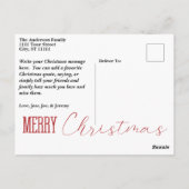 Buffalo Check Let It Snow Carte postale (Dos)