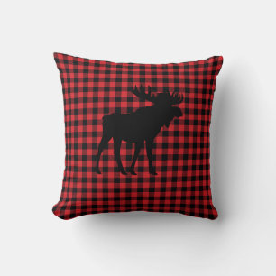 Buffalo Check Moose Wilderness Cabin Sierkussen