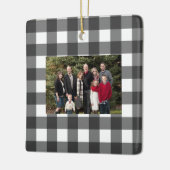 Buffalo Check naam en foto ornament (Links)