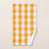 Buffalo Check - Orange Citrus Serviettes de bain (Serviette à main)