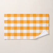 Buffalo Check - Orange Citrus Serviettes de bain (Serviette à main)