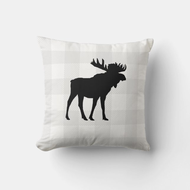 Buffalo Check Oreille sauvage Cabine Jeu Oreiller (Recto)