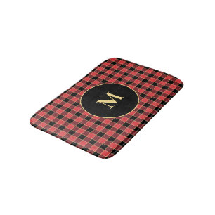 Buffalo Check Pattern Monogram Aangepaste kleuren Badmat