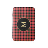 Buffalo Check Pattern Monogram Aangepaste kleuren  Badmat (Voorkant Verticaal)