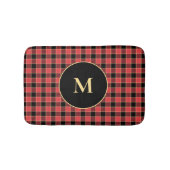 Buffalo Check Pattern Monogram Aangepaste kleuren  Badmat (Voorkant)