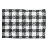 Buffalo Check Plays Black White Kussensloop (Achterkant)